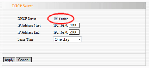 DHCP Settings